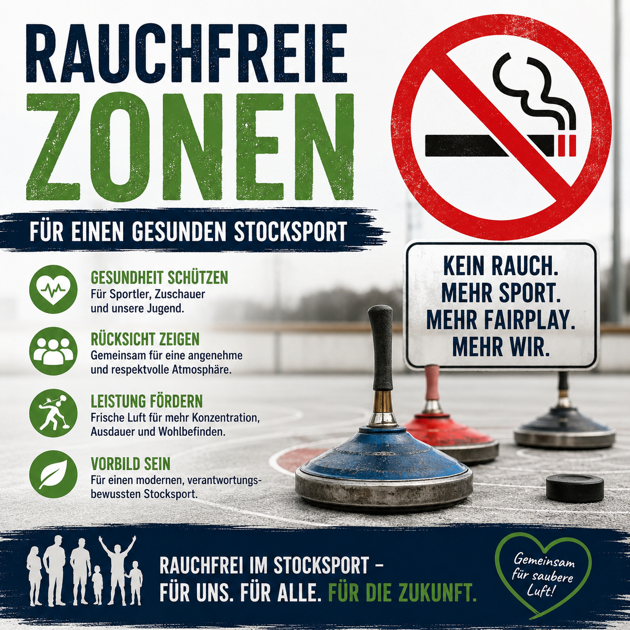 Rauchfreie Zonen im Stocksport